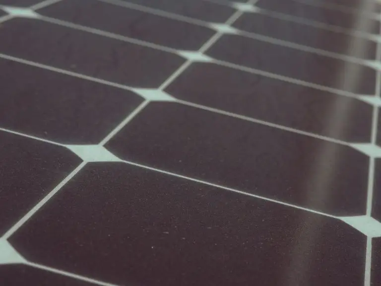 Close-up of a solar panel - how many batteries for solar