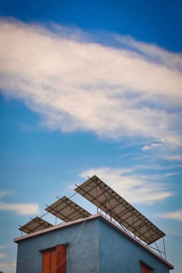 Solar panel on a rooftop - solar inverter monitoring app